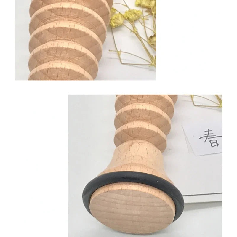 Wood Roller Foot Massager